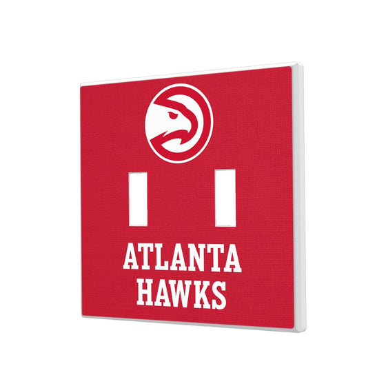 Atlanta Hawks Solid Hidden-Screw Light Switch Plate-2