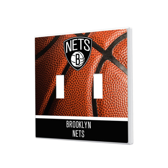 Brooklyn Nets Basketball Hidden-Screw Light Switch Plate-2