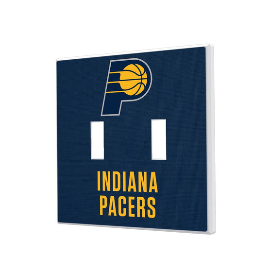 Indiana Pacers Solid Hidden-Screw Light Switch Plate-2