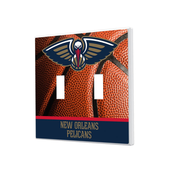 New Orleans Pelicans Basketball Hidden-Screw Light Switch Plate-2
