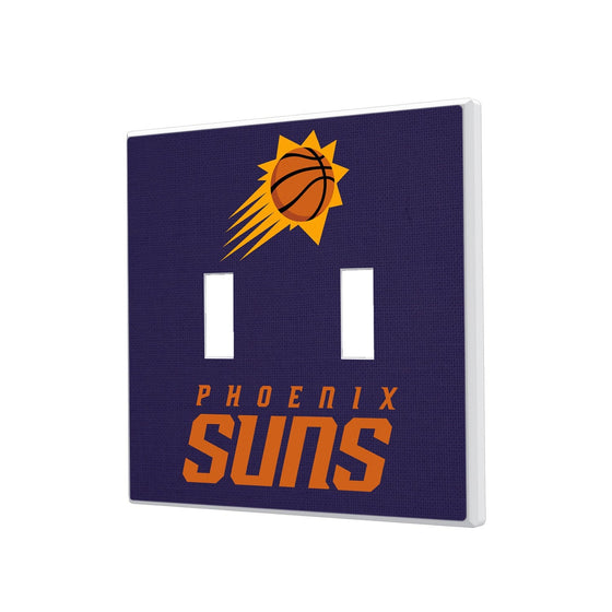 Phoenix Suns Solid Hidden-Screw Light Switch Plate-2