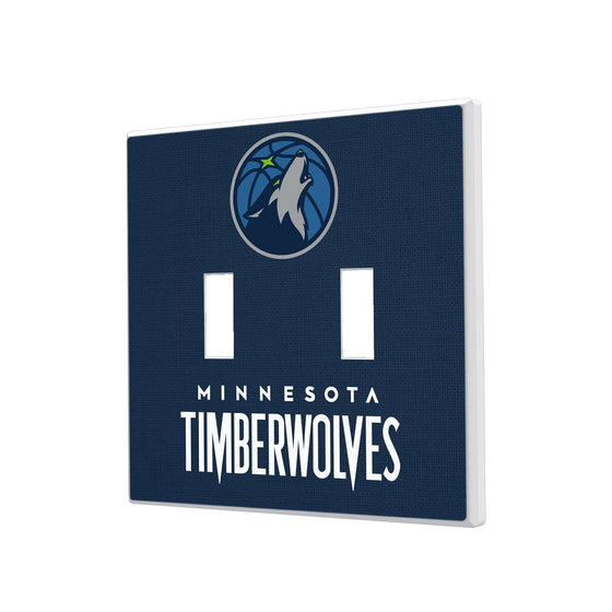 Minnesota Timberwolves Solid Hidden-Screw Light Switch Plate-2