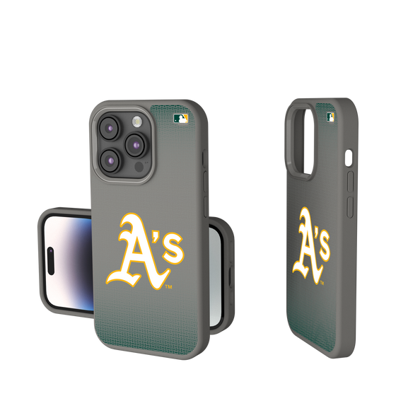 Oakland Athletics Linen Soft Touch Phone Case-0