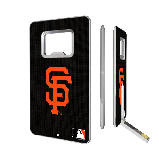 San Fransisco Giants Giants Solid Credit Card USB Drive with Bottle Opener 16GB - 757 Sports Collectibles