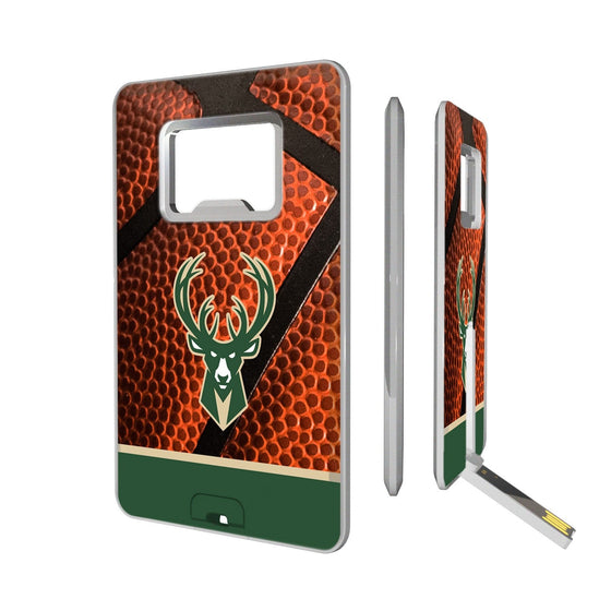 Milwaukee Bucks Basketball Credit Card USB Drive with Bottle Opener 32GB-0