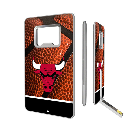 Chicago Bulls Basketball Credit Card USB Drive with Bottle Opener 32GB-0