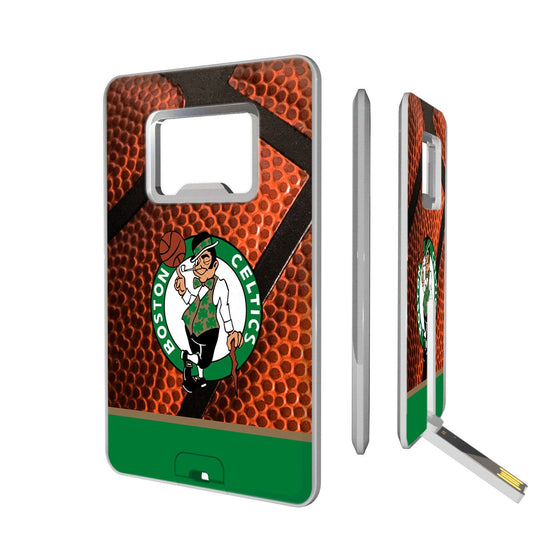 Boston Celtics Basketball Credit Card USB Drive with Bottle Opener 32GB-0