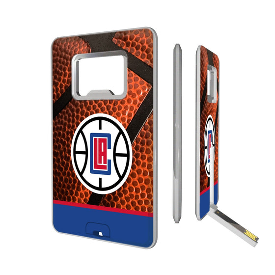 Los Angeles Clippers Basketball Credit Card USB Drive with Bottle Opener 32GB-0