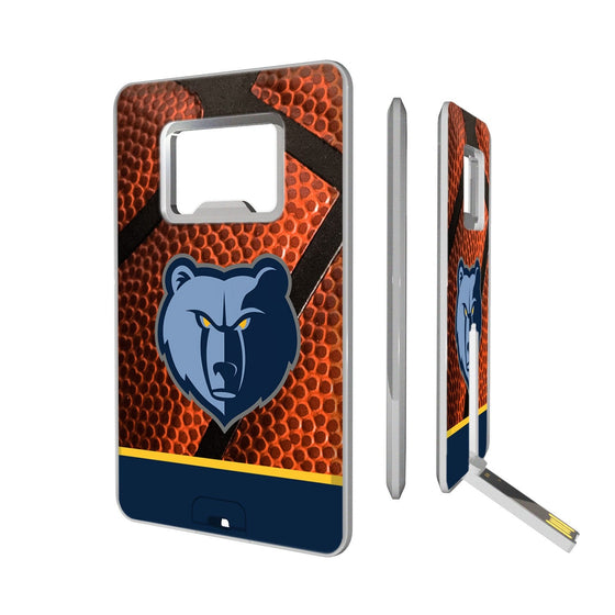 Memphis Grizzlies Basketball Credit Card USB Drive with Bottle Opener 32GB-0