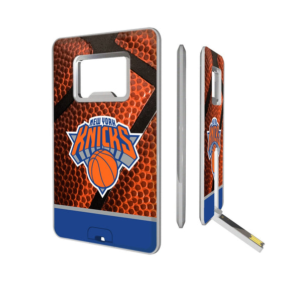 New York Knicks Basketball Credit Card USB Drive with Bottle Opener 32GB-0