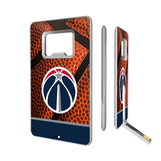 Washington Wizards Basketball Credit Card USB Drive with Bottle Opener 32GB-0
