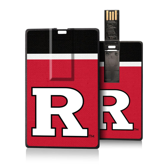 Rutgers Scarlet Knights Stripe Credit Card USB Drive 32GB-0