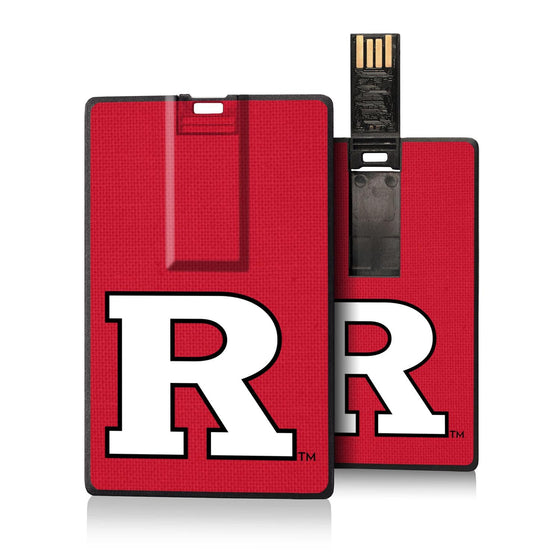 Rutgers Scarlet Knights Solid Credit Card USB Drive 32GB-0