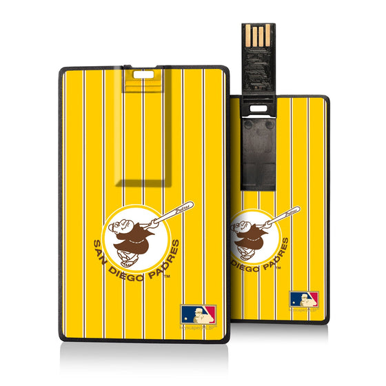 San Diego Padres 1969-1984 - Cooperstown Collection Pinstripe Credit Card USB Drive 16GB - 757 Sports Collectibles