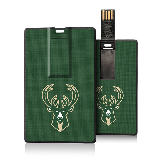Milwaukee Bucks Solid Credit Card USB Drive 32GB-0