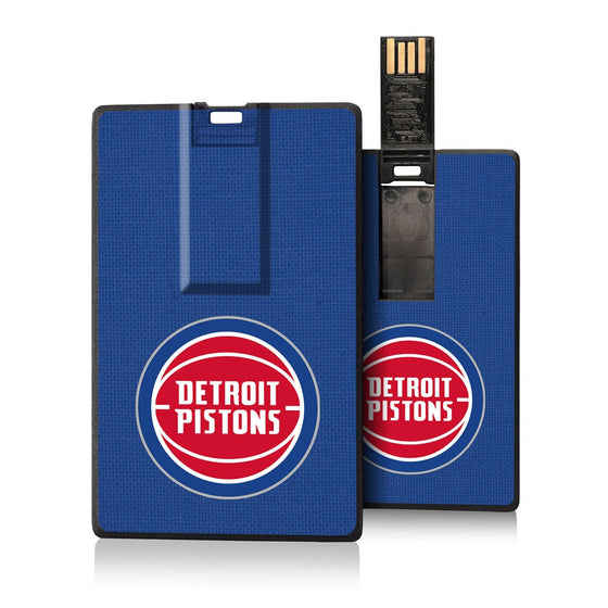 Detroit Pistons Solid Credit Card USB Drive 32GB-0