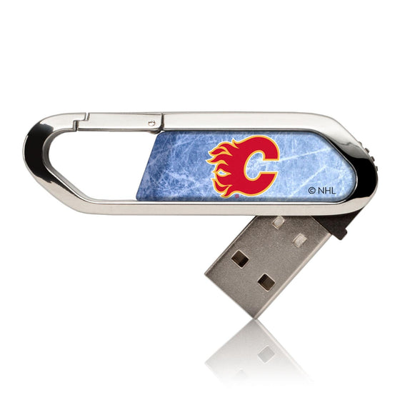 Calgary Flames Ice USB 32GB Clip Style Flash Drive-0