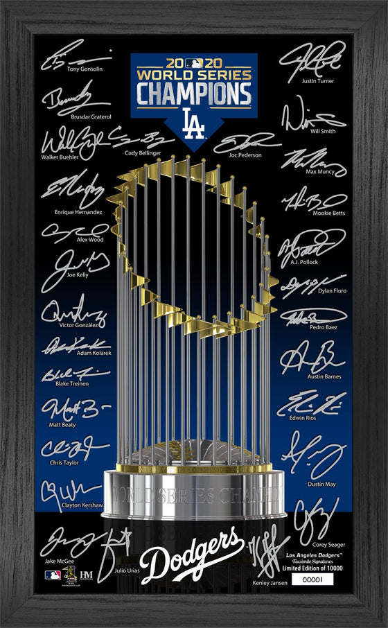 Los Angeles Dodgers 2020 World Series Champions Signature Trophy