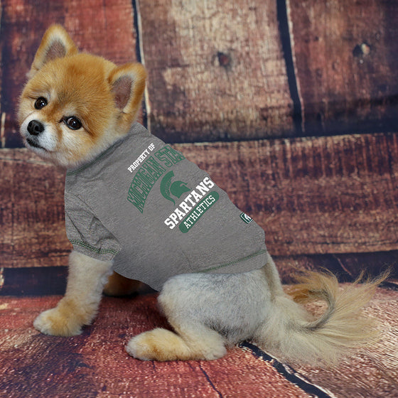 Michigan State Spartans Dog Tee Shirt Pets First - 757 Sports Collectibles