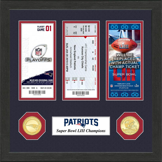 New England Patriots Road to Super Bowl 53 Ticket Collection