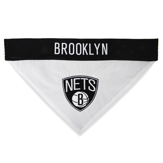 Brooklyn Nets Reversible Bandana by Pets First - 757 Sports Collectibles