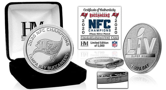 Tampa Bay Buccaneers 2020 NFC Champions Silver Mint Coin