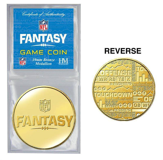 NFL Fantasy Football Bronze Game Coin - 757 Sports Collectibles