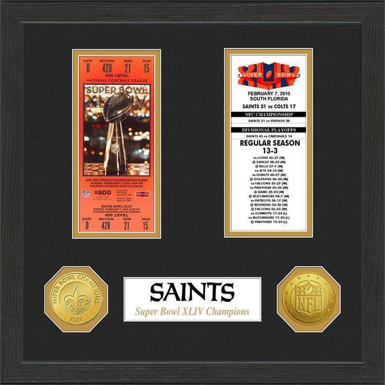 New Orleans Saints  SB Championship Ticket Collection (HM) - 757 Sports Collectibles