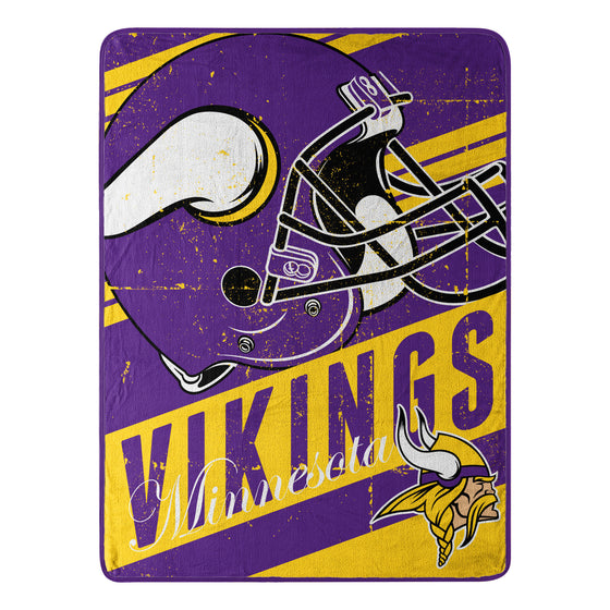 Minnesota Vikings 46" X 60" Deep Slant Micro Raschel Throw Blanket