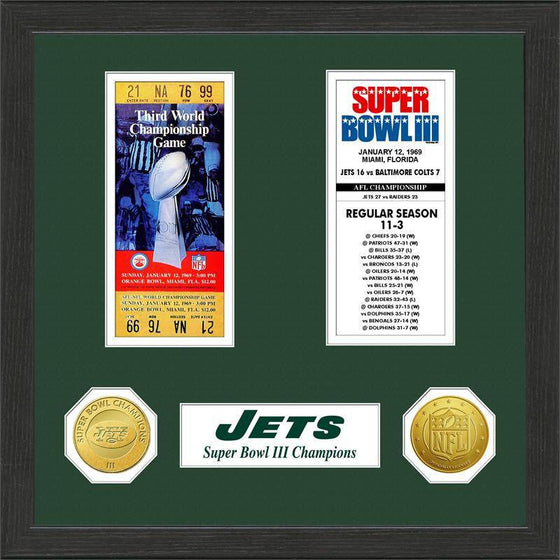 New York Jets  SB Championship Ticket Collection (HM)
