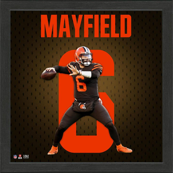 Cleveland Browns Baker Mayfield Jersey Number Frame (HM)