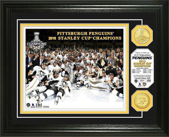 Pittsburgh Penguins 2016 Stanley Cup Champions Bronze Coin Photo Mint (HM) - 757 Sports Collectibles
