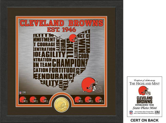 Cleveland Browns "State" Bronze Coin Photo Mint  (HM) - 757 Sports Collectibles