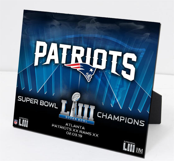 New England Patriots Super Bowl 53 Champions 3D Acrylic Plex Art