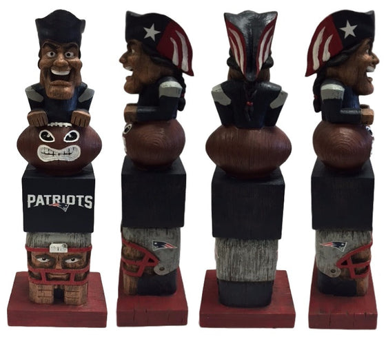NFL New England Patriots Tiki Totem Pole Mascot Figurine Statues