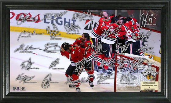 Chicago Blackhawks 2015 Stanley Cup Champions "Celebration" Signature Rink (HM) - 757 Sports Collectibles