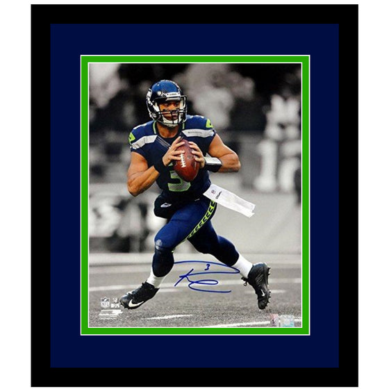 Russell Wilson Autographed Framed 16x20 Photo Seattle Seahawks RW Holo Stock #85980 - 757 Sports Collectibles