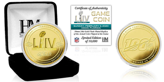 Kansas City Chiefs vs San Francisco 49ers Super Bowl LIV 54 Gold Flip Coin