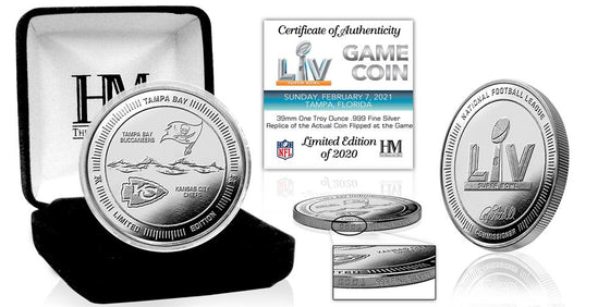 Kansas City Chiefs vs Tampa Bay Buccaneers Super Bowl 55 1oz .999 Fine Silver Flip Coin