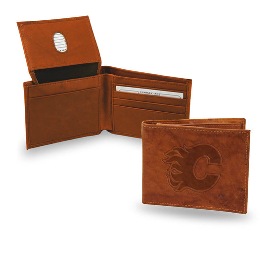 CALGARY FLAMES EMBOSSED BILLFOLD (Rico) - 757 Sports Collectibles