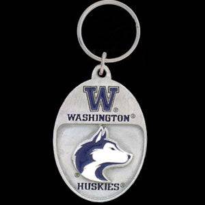 Washington Huskies Carved Metal Key Chain (SSKG) - 757 Sports Collectibles