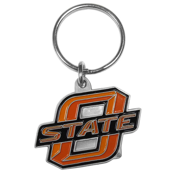Oklahoma State Cowboys Carved Metal Key Chain (SSKG) - 757 Sports Collectibles