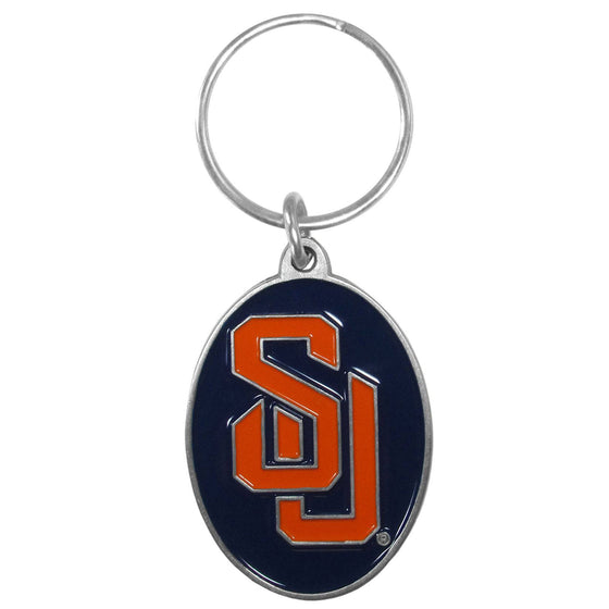 Syracuse Orange Carved Metal Key Chain (SSKG) - 757 Sports Collectibles