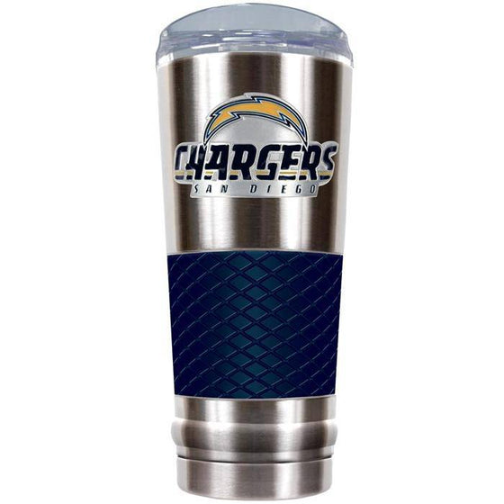 The "Draft" "Yeti Like" 24 oz Vacuum Insulated Stainless Steel Beverage Cup - Los Angeles Chargers  - 757 Sports Collectibles
