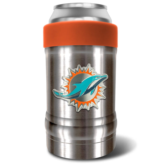 The LOCKER - Can/Bottle holder Miami Dolphins (w/ Metal Emblem)
