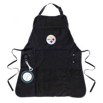 Pittsburgh Steelers Embroidered Grilling Apron with Bottle Holder and Bottle Opener - 757 Sports Collectibles