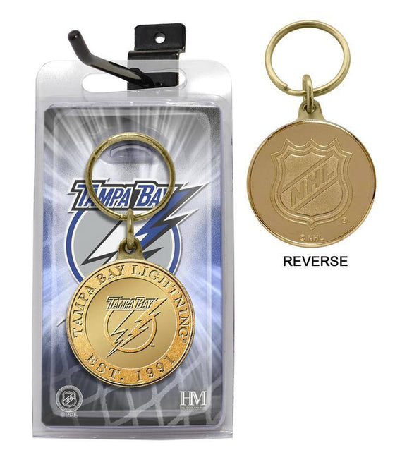 Tampa Bay Lightning Bronze Coin Keychain (HM) - 757 Sports Collectibles