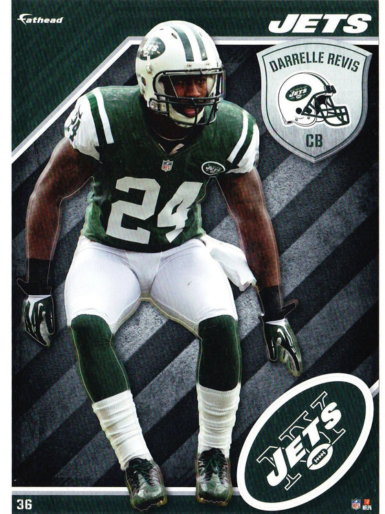 NFL New York Jets Darrelle Revis Fathead Tradeable Decal Sticker 5x7 - 757 Sports Collectibles