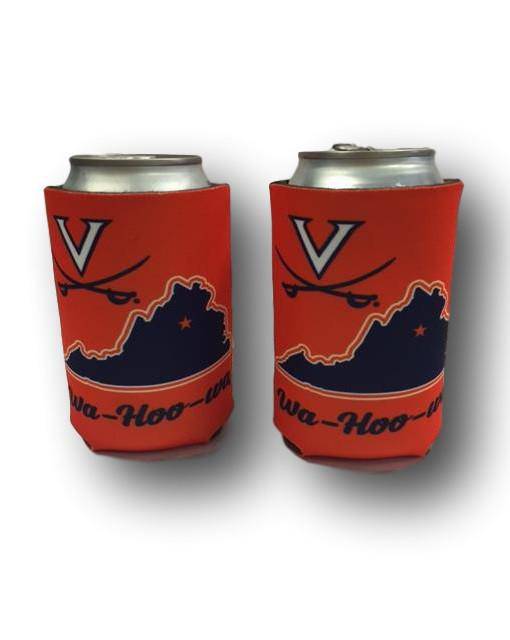 NCAA Virginia UVA Cavaliers "State" 2-Sided Neoprene Can Cooler Koozie - 757 Sports Collectibles