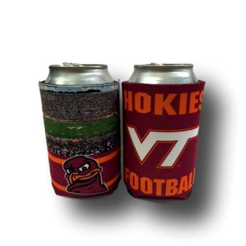 NCAA Virginia Tech VT Hokies Lane Stadium 2-Sided Neoprene Can Cooler Koozie - 757 Sports Collectibles